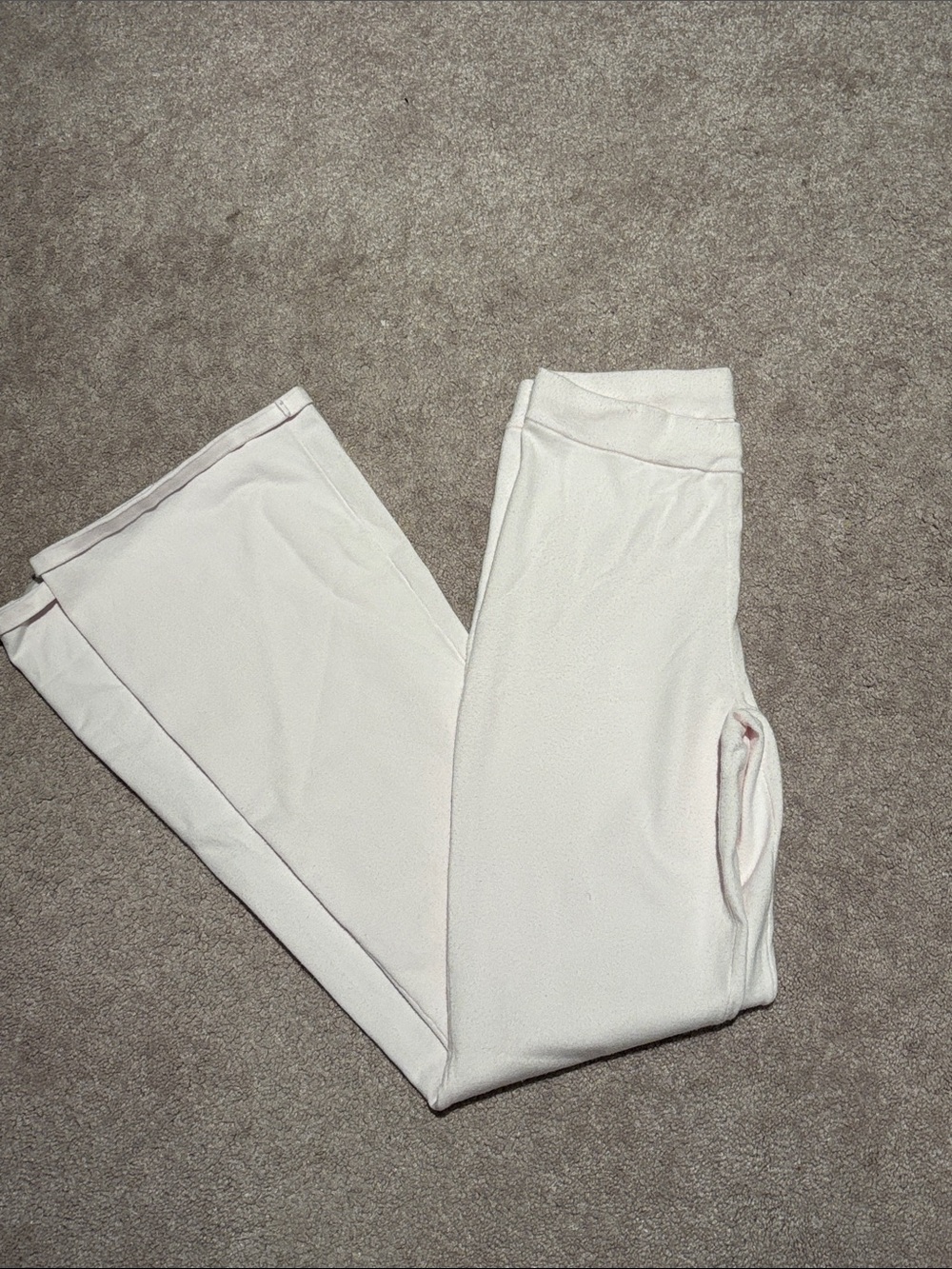 Pink Aritzia flare leggings